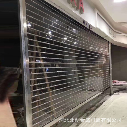 商場門店透明水晶電動(dòng)卷簾門